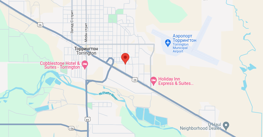 Map showing BuildForce Equipment Source Group